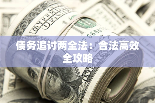 武汉债务追讨两全法：合法高效全攻略