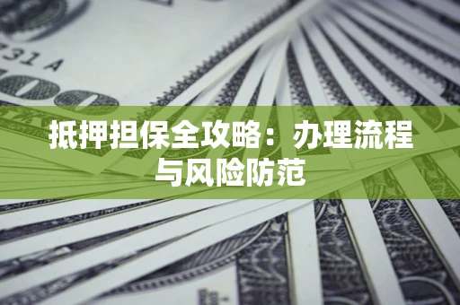 武汉抵押担保全攻略：办理流程与风险防范