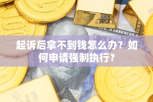 武汉起诉后拿不到钱怎么办？如何申请强制执行？
