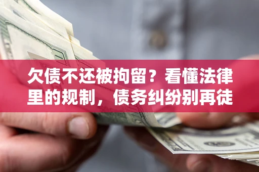 武汉欠债不还被拘留？看懂法律里的规制，债务纠纷别再徒劳奔波