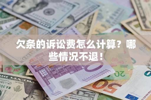 武汉欠条的诉讼费怎么计算？哪些情况不退！