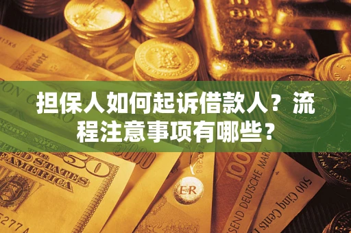 武汉担保人如何起诉借款人？流程注意事项有哪些？