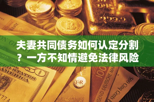 武汉夫妻共同债务如何认定分割？一方不知情避免法律风险必看！